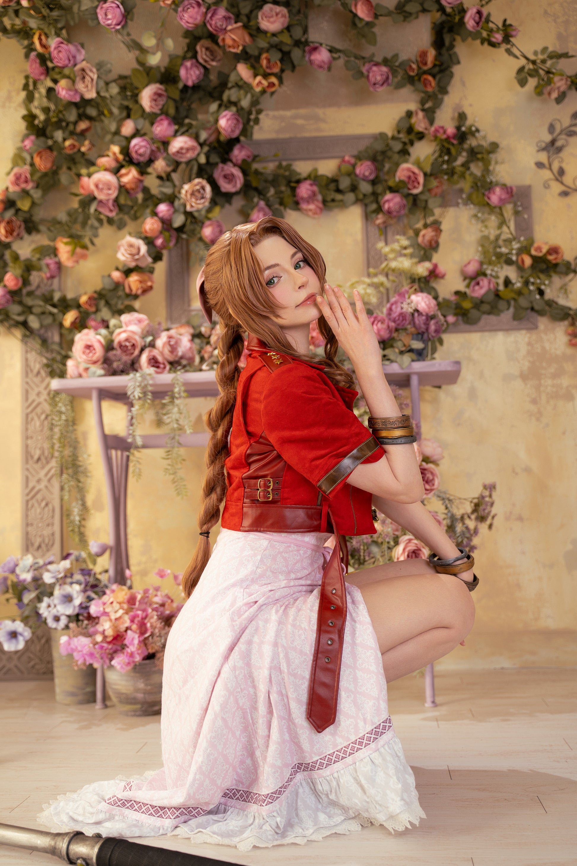 コスプレ プリント ファイナルファンタジーVII エアリス 1